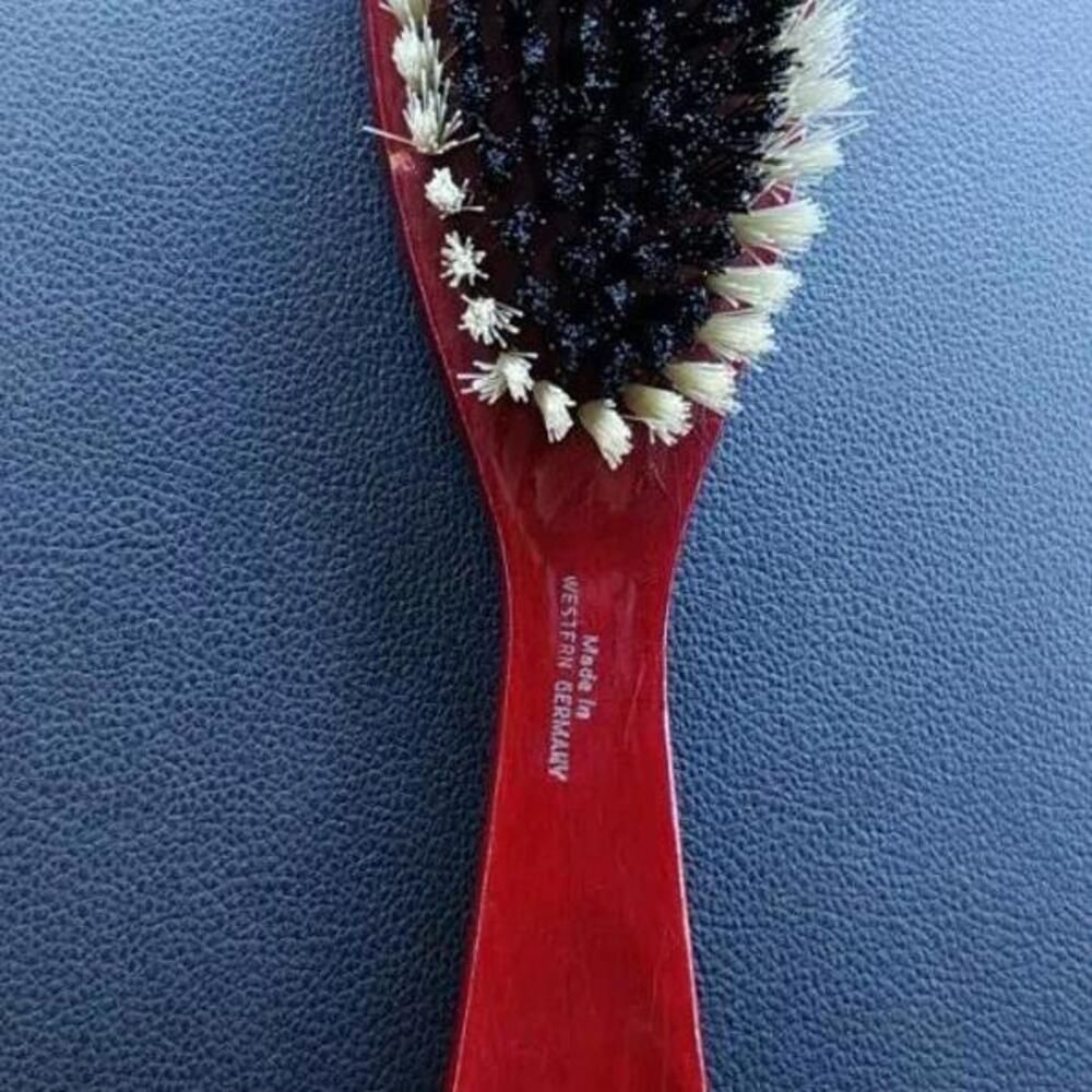 Vintage Shoe Brush/Horn Soft Bristle Made in Western Germany
